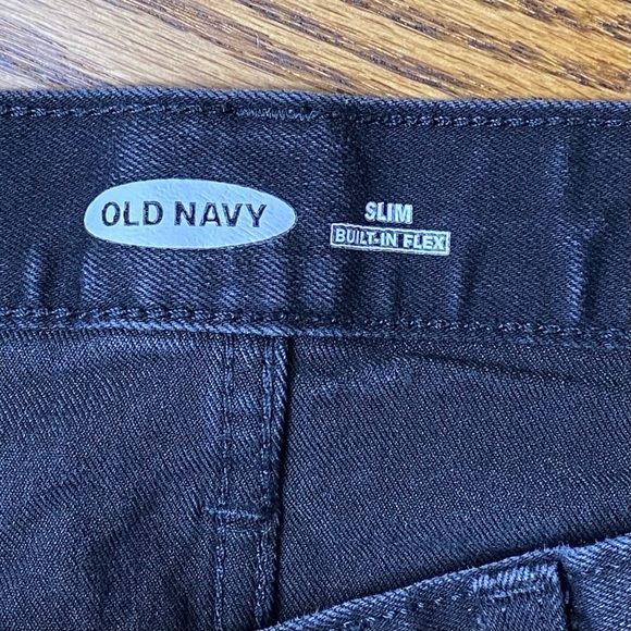 Old Navy Black Straight Leg Pants size 30 - Picture 6 of 8